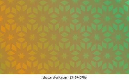 Trendy gradient geometric backdrop with hologram.Vector pattern