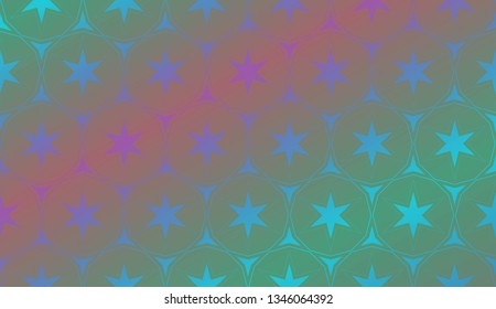Trendy gradient geometric backdrop with hologram.Vector pattern