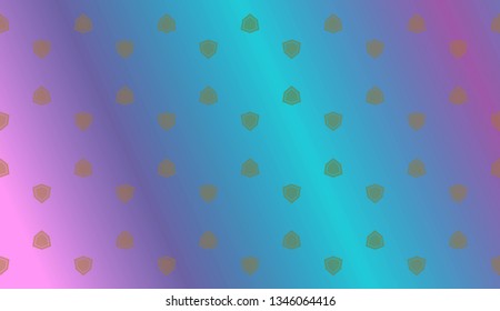 Trendy gradient geometric backdrop with hologram.Vector pattern