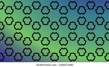 Trendy gradient geometric backdrop with hologram.Vector pattern