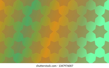 Trendy gradient geometric backdrop with hologram.Vector pattern