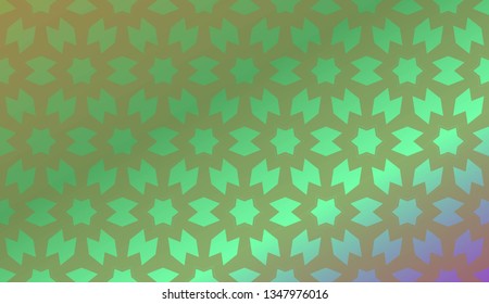 Trendy gradient geometric backdrop with hologram.Vector pattern