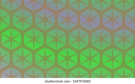 Trendy gradient geometric backdrop with hologram.Vector pattern