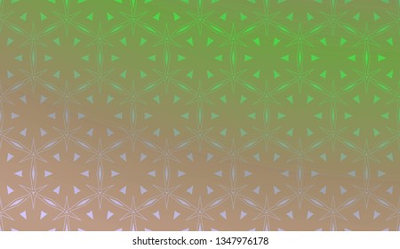 Trendy gradient geometric backdrop with hologram.Vector pattern