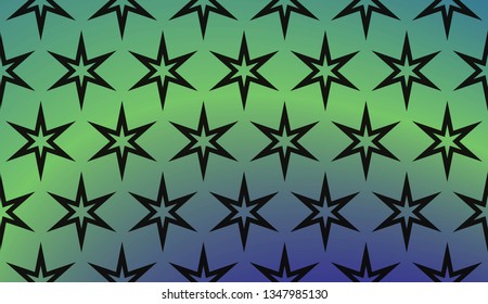 Trendy gradient geometric backdrop with hologram.Vector pattern