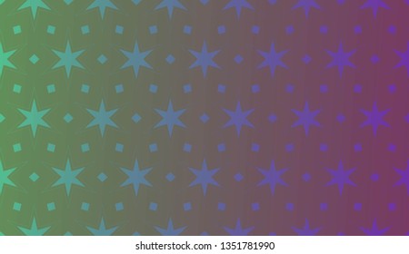 Trendy gradient geometric backdrop with hologram.Vector pattern