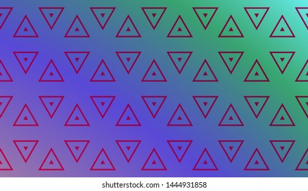 Trendy gradient geometric backdrop with hologram.Vector
