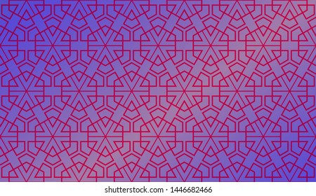 Trendy gradient geometric backdrop with hologram.Vector
