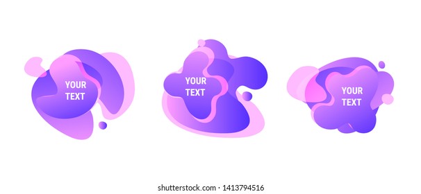 TRENDY GRADIENT LIQUID VECTOR SHAPE