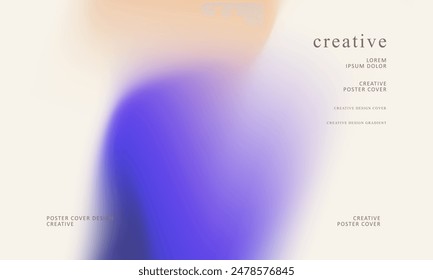 Trendy gradient mesh abstract design background. Abstract digital background