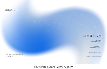 Trendy gradient mesh abstract design background. Abstract digital background