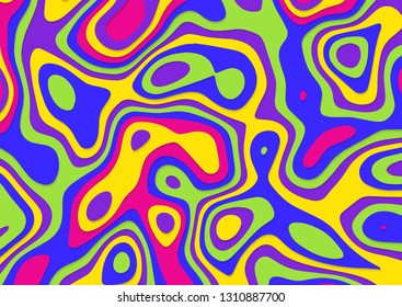 Trendy gradient shapes composition