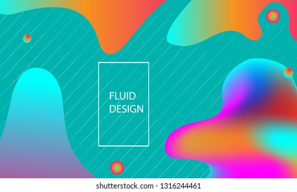  Trendy gradient shapes composition background. Eps10 vector