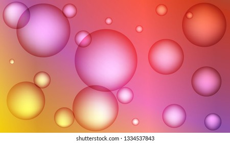 Trendy gradient shapes composition with drop. For design, presentation, business. Bright Gradient Color Vector illustration