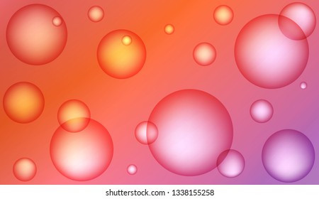 Trendy gradient shapes composition with drop. For design, presentation, business. Bright Gradient Color Vector illustration