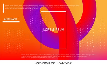 Trendy gradient shapes composition. Eps10 vector
