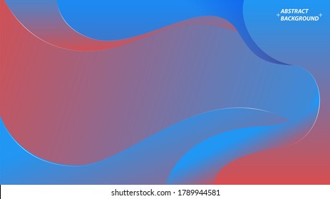 Formas de degradado de moda de fondo geométrico ondulado. Ilustración vectorial.