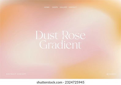 Trendy gradient summer fluid wave background, colorful abstract liquid. Dusty Rose color design for banner, poster, cover, flyer, presentation, advertising, landing page