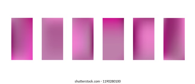 Trendy gradient swatches. Collection palettes of gradient swatches for business infographic, social media, mobile app, flat web design, backgrounds. Set of multicolored gradients. Vector Illustration