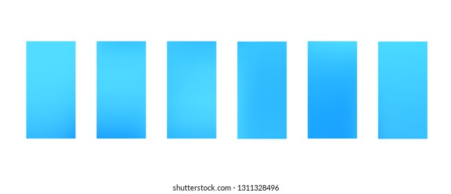 Trendy gradient swatches. Collection palettes of gradient swatches for business infographic, social media, mobile app, flat web design, backgrounds. Set of multicolored gradients. Vector Illustration