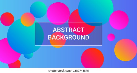 Trendy gradients of balls shapes, great design for any purposes.  Trendy minimal design. Vector 3d illustration. Geometric modern design.