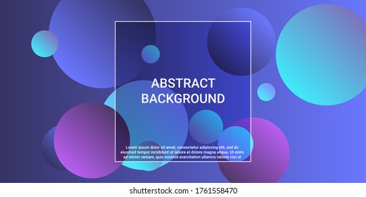 Trendy gradients of balls shapes, great design for any purposes.  Creative geometric wallpaper. Graphic vector art. Geometric modern design.