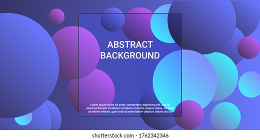 Trendy gradients of balls shapes, great design for any purposes.  Creative geometric wallpaper. Graphic vector art. Geometric modern design.