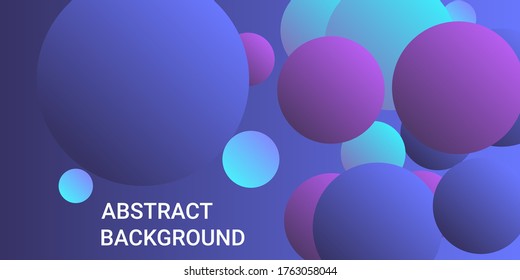 Trendy gradients of balls shapes, great design for any purposes.  Creative geometric wallpaper. Graphic vector art. Geometric modern design.