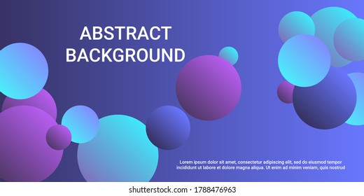 Trendy gradients of balls shapes, great design for any purposes.  Creative geometric wallpaper. Graphic vector art. Abstract geometric background design. 