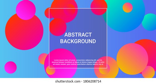 Trendy gradients of balls shapes, great design for any purposes.  Trendy minimal design. Vector 3d illustration. Geometric modern design.