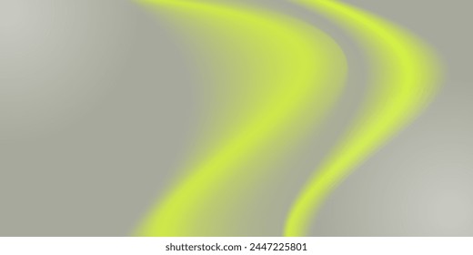 Trendy graffiti style background with green light neon blurred shape.