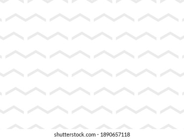 Chevron gris de moda sobre ilustración vectorial de fondo blanco.