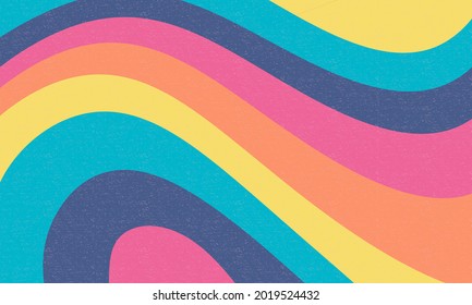 Trendy Groovy Retro Grunge Background