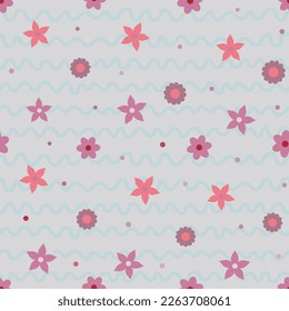 Diseño moderno y elegante para un diseño decorativo. Diseño psicodélico de los años 70 retro. Patrón floral sin fisuras. Impresión textil de verano abstracta floral vintage. Hippie estilo años 60 y 70. Fondo Groovy