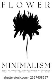 Trendy Groovy Vector Illustration Set in Matisse style. Minimal Modern Botanical Background. Plants, flowers and leaves in hand drawn style.
