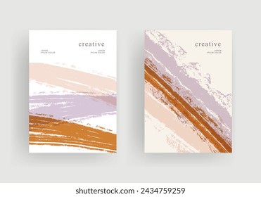 Trendy Grunge Hintergrund Vorlage Vektor-Illustration. Minimalistische Poster bedecken mit farbenfrohem Design. Modernes Tapeten-Design für Social Media, Broschüre, Flyer, Banner