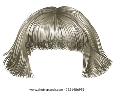 trendy hairs blond 
light colors .
 kare fringe . beauty fashion