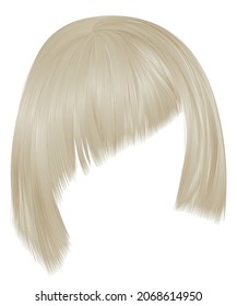 trendy hairs blonde; colors .
Asymmetrical kare with oblique bangs . beauty fashion