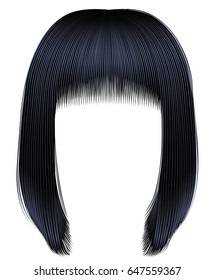 trendy hairs brunette black colors . kare fringe . beauty fashion