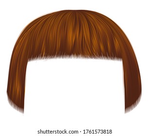 trendy hairs red colors .
 kare fringe . beauty fashion