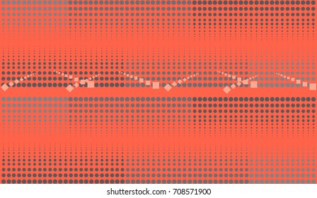 Trendy halftone background with gray circles.