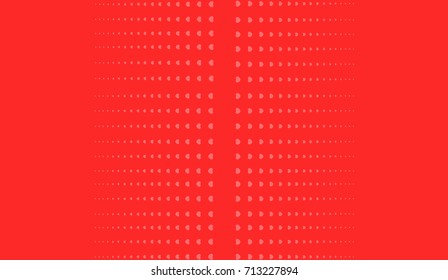 Trendy halftone background with hearts.