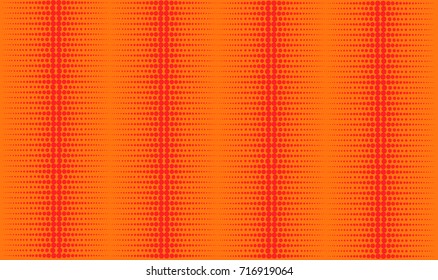 Trendy halftone background with red circles.