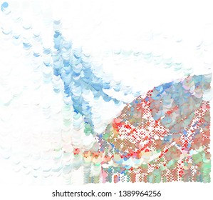 Trendy halftone dots background. Abstract digital art