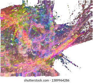 Trendy halftone dots background. Abstract digital art