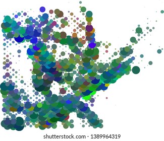 Trendy halftone dots background. Abstract digital art