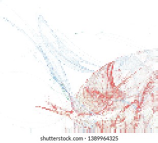 Trendy halftone dots background. Abstract digital art