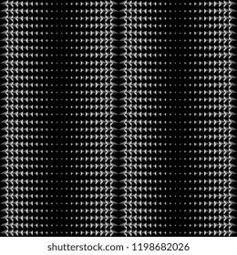 Trendy halftone seamless stripe pattern. Stripes triangle lines background in black and white vector illustration.