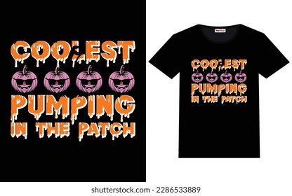 Trendy Halloween graphic vintage typography and lettering t shirt design