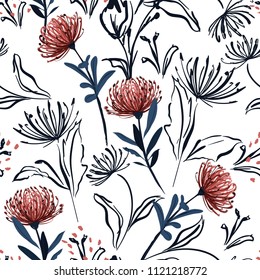 Plant Line Drawing Vintage Wallpaper Images Stock Photos Vectors Shutterstock